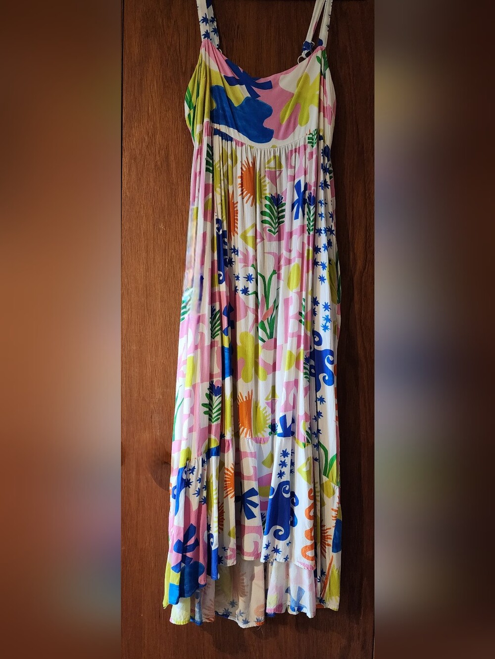 Paper Heart Maxi Dress Sz L